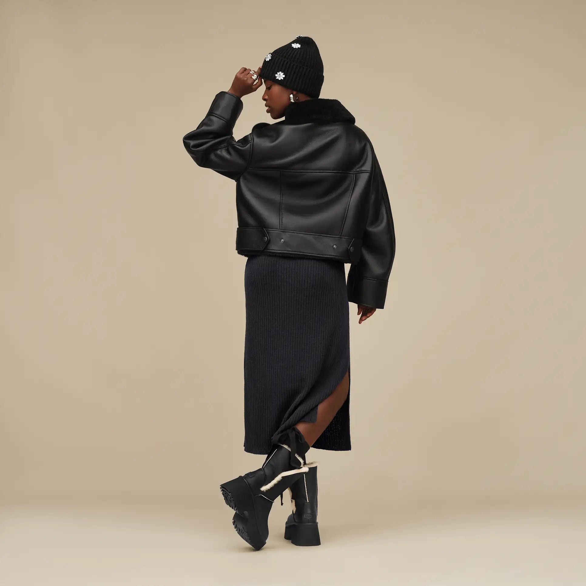 Femme Veste de moto Finnian LuxeFluff