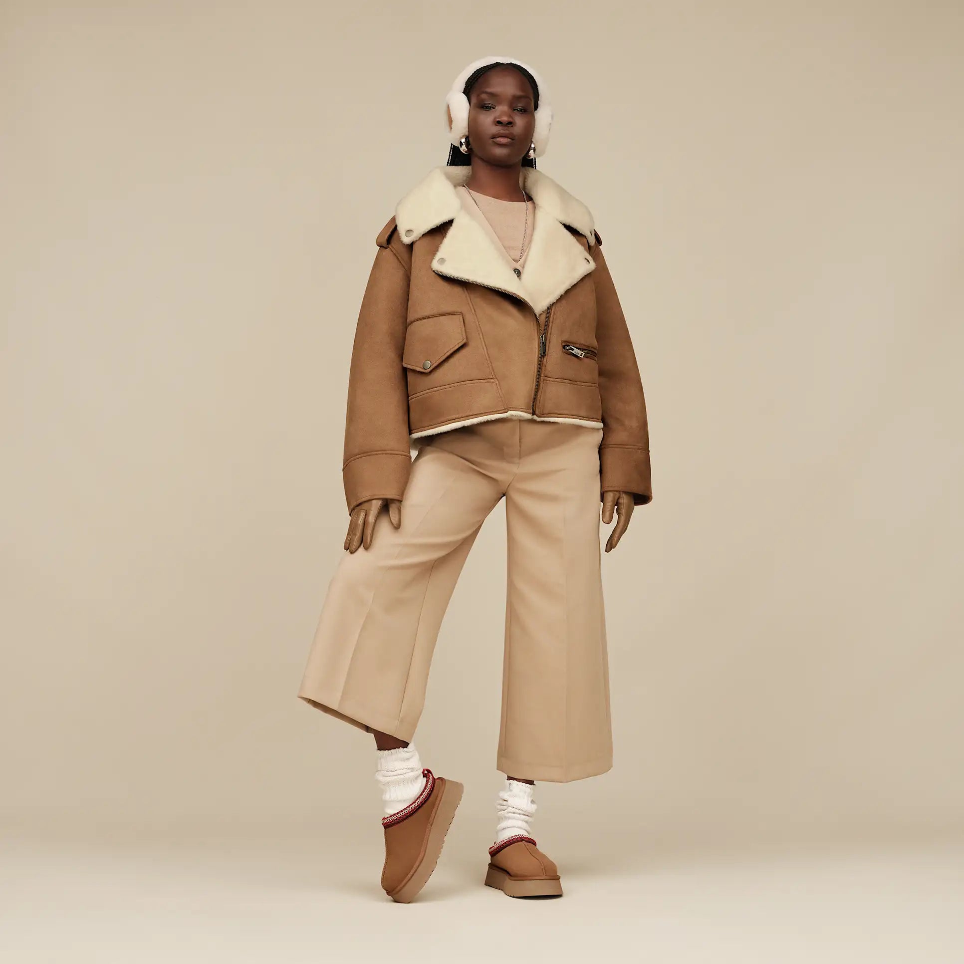 Femme Veste de moto Finnian LuxeFluff