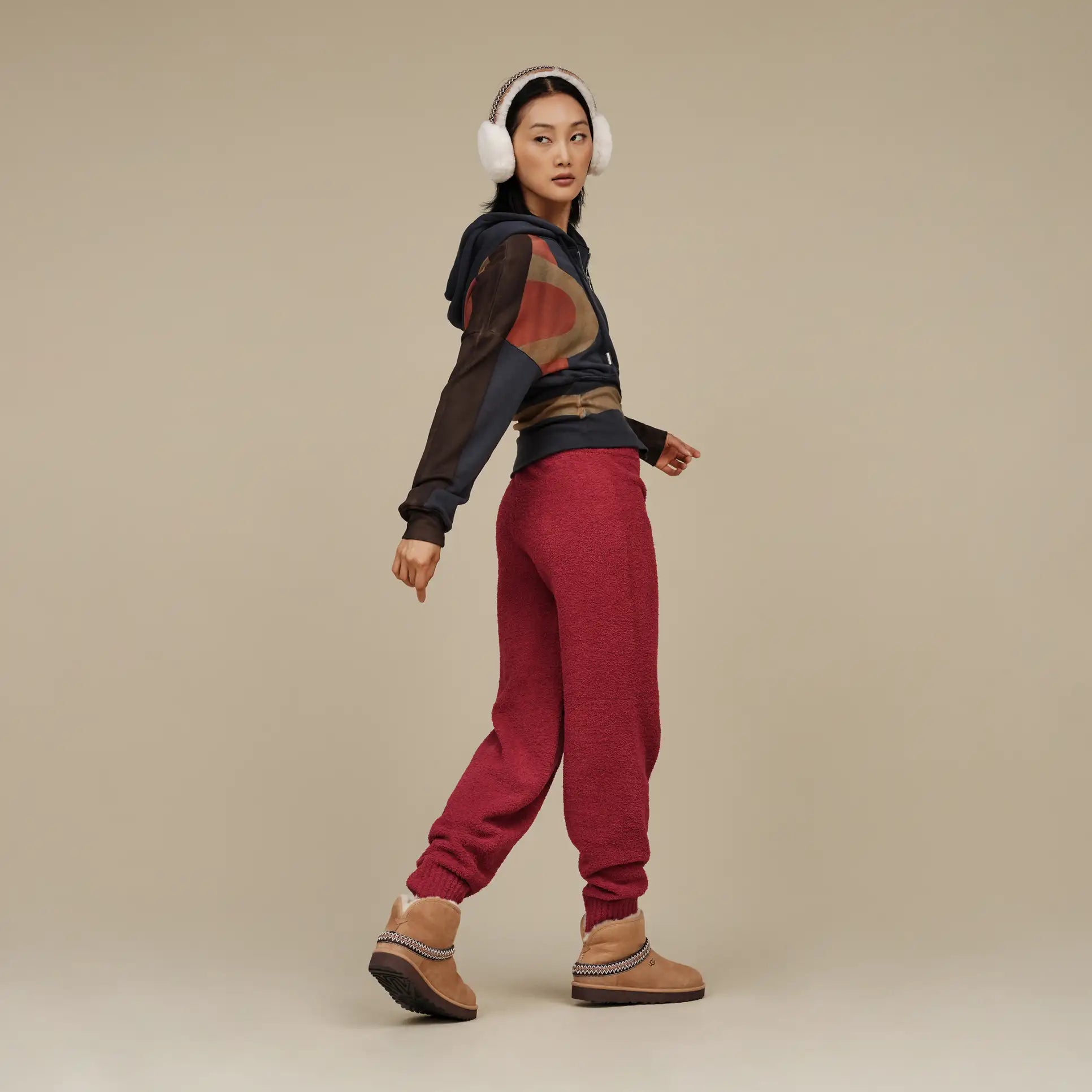 Femme Cache-oreilles en peau de mouton Tasman